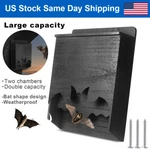 Large Bat Double Chamber Handcrafted Wooden Shelter Houses Box. Fixed Price $28.77.