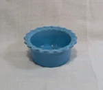 Chantal Turquoise Blue 1/2 Cup Souffl Ramekin Fluted Ruffle Edge 4". Fixed Price $9.99.