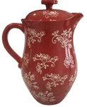 Temptations Ceramic Pot Floral Lace 2QT With Lid By Tara KFI-XNG-973261. Fixed Price $42.00.