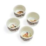 Spode Woodland 3" Ramekin Floral Boarder Set Of 4 Earthenware Microwave .... Fixed Price $68.73.