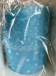 12 Pc Baking Cups Free Standing Paper By Welcome Home Blue Polka Dot Oven Safe. Fixed Price $12.99.