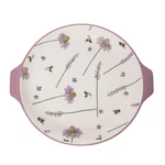 Transpac Ceramic Lavender & Lilac Pie Dish, 11.25". Fixed Price $26.99.