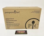 Pampered Chef Half Pie Pan & Server Set 101386 - Brand New In Box!. Fixed Price $44.95.