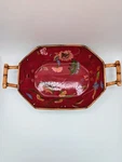Tracy Porter Artesian Road Oval Tray With Handles 11". Fixed Price $130.00.