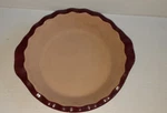 The Pampered Chef Family Heritage 9" Pie Pan Dish Stoneware Cranberry 160205. Fixed Price $49.99.