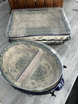 Temptations Casserole & Divided Dish Serving Set Nib W/ Wire Racks Lids. Fixed Price $54.00.