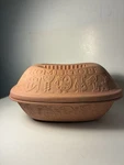 Vtg Romertopf Clay Terra Cotta Baker Roaster 111 Lid West Germany Clean. Fixed Price $49.99.