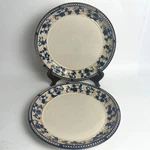 Temp-tations By Tara Floral Lace Blue White Dinner Plates 10" Set 2 Stoneware. Fixed Price $28.13.
