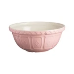 Mason Cash Mixing Bowl Powder Pink 11.75" Patterned Exterior Microwave Safe. Fixed Price $63.24.