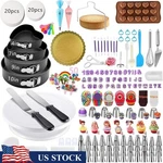 Baking Tools Set Cake Decorating Kit Springform Pans Egg Beater Spatula New. Fixed Price $51.65.