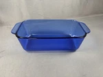 Pyrex Cobalt Blue Glass Loaf Pan #213-R Kitchen Bakeware Ovenware 1.5QT. Fixed Price $14.99.