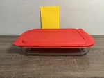 Marinex Brazil Glass Rectangular Casserole Dish Roaster W/ Lid 14 X9. Fixed Price $44.99.