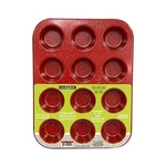 Casaware Mini Muffin Pan 12 Cup Ceramic Coated Non-stick (red Granite). Fixed Price $27.81.