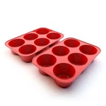 Silicone Texas Muffin Pan 6-CUPS, Jumbo Set Of 2, Bpa-free Non-sti.... Fixed Price $30.46.