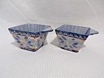 Temp-tations By Tara Old World Blue 10 Oz Ramekin Baking Dish No Lids Square KF1. Fixed Price $25.00.