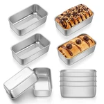 E-far Mini Loaf Set Of 10 Small Stainless Steel Bread Baking For Oven 6. Fixed Price $43.32.