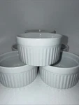 White Porcelain Ramekins Souffle Cups By Hic Harold Import Co 8 Oz Set Of 6. Fixed Price $20.99.