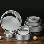 Round Aluminum Cake Pan Nonstick Bake Mold Removable Bottom Baking Tin. Fixed Price $12.75.