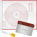 Silicone Pastry Baking Mat With Measurements Extra 27.5"(L) 20"(W), Red. Fixed Price $37.12.