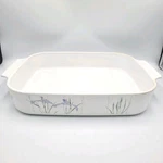 Vintage Corning Ware Shadow Iris Lasagna Pan Roaster Casserole A-21-B-N. Fixed Price $24.95.
