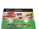 Oneida Confection 5 Piece Bakeware Set Muffin, 2 Cake, Loaf Pan And Cookie Sheet. Fixed Price $29.99.