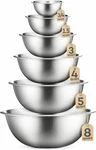 Finedine Stainless Steel Mixing Bowls Set, Dishwasher 6 Pack,. Fixed Price $48.29.