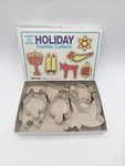 Vtg Holiday Metal Cookie Cutters Set (qty 6) By Fox Run Craftsmen, Complete 1987. Fixed Price $19.99.