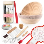 Joyyy Sourdough Starter Kit: Banneton Bread Proofing Basket, 8.5" Round. Fixed Price $61.02.