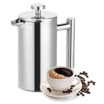 Stainless Steel French Press, Coffee Maker, 350ML, Thermal Insulated Double D.... Fixed Price $35.72.