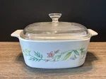 Vintage Corningware "my Garden" A-1.5-B Casserole Dish W/ Lid Great Shape!. Fixed Price $19.99.