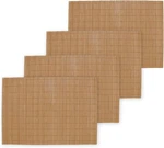 Bamboomn Placemat/sushi Rolling - 18" X 13" 4 Units, Brown. Fixed Price $21.41.