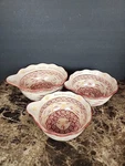 Set Of 3 Temptations Tara Nesting Mixing Bowls Old World Cranberry 1, 1.5, 2 Qt. Fixed Price $53.99.