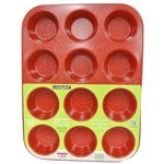Casaware Ceramic Coated Nonstick 12 Cup Muffin Pan (red Granite). Fixed Price $37.89.
