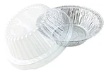 Pactogo Disposable 5 3/4" 12 Oz. Aluminum Meat Pot Pie Pan W/clear Dome Lid. Fixed Price $24.99.