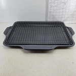 All-clad Pro-release Nonstick Bakeware 16" X 11" Sheet Cookie Pan & Cooling Rack. Fixed Price $49.99.