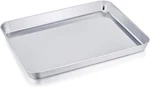Teamfar Stainless Steel Compact Toaster Oven Pan 8''X10.5''X1'', Metal Silver. Fixed Price $13.74.