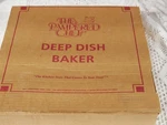 Nib Vintage #3615 The Pampered Chef Deep Dish Baker Stoneware Original Box. Fixed Price $55.00.