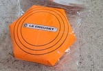 Le Creuset Felt Pan Protectors, Of 3 - 15.75" Diameter Brand New In Package. Fixed Price $17.99.