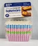 Oven Safe Free Standing Paper Baking Pans 12 Pc Welcome Home 3.1"X1.2"X1.4". Fixed Price $14.25.