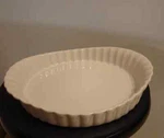 Vtg 9-INCH Fluted White Wilton Quiche/tart Baking/serving Dish Made Portugal. Fixed Price $28.99.