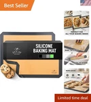 Silicone Baking Mat Set 2-PACK 16.5 11.6 Reusable Non-stick Ba.... Fixed Price $29.38.