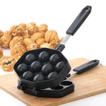 Kitchen Taiyaki Walnut Cake Pan Snack Maker Home Cooking Baker Die Cast Round. Fixed Price $51.29.