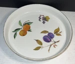 Royal Worcester England Porcelain 1961 Evesham Gold Guild Tart/quiche Baker Rare. Fixed Price $21.99.