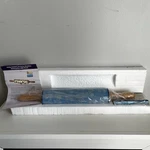 Ceramic Rolling Pin W/stand Temptations By Tara Blue Snowflake Lace Discontinued. Fixed Price $29.75.
