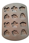 Wilton 12 Cookies Pan - Princess Castle, Crown, Butterfly, Flower, Purse, Lips !. Fixed Price $12.99.