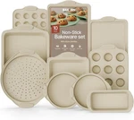 Bakken Kitchen Oven Baking Pans Nonstick Gray Coating Carbon Steel Bakeware Set. Fixed Price $67.92.