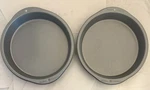 Lot 2 Wilton Recipe Right 9.5" Round Cake Pans -- 1.5" Deep Unused!. Fixed Price $8.95.