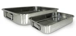 Cook Pro 4 Piece All 1 Lasagna Roasting Pan With Handles Stainless Steel. Fixed Price $44.10.