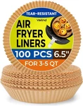 100PCS Small Air Fryer Liners Disposable, Parchment Sheets Round, 6.5 Inch Ro.... Fixed Price $19.79.