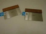 Ateco Bench Scrapers (2) Dough Cutters #1372 Stiff Stainless Blade Wood Handles. Fixed Price $19.99.